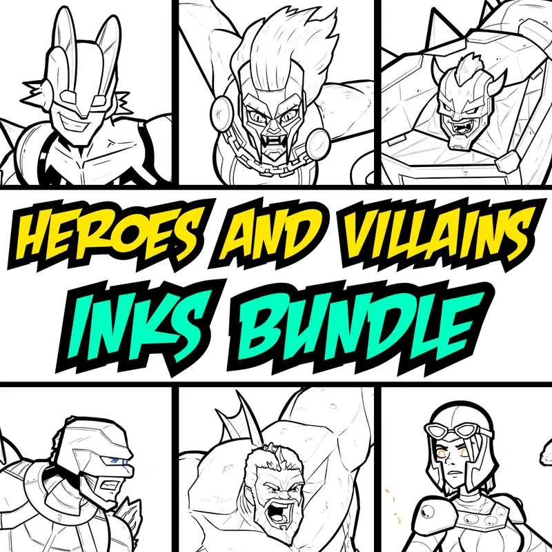 PopCross Inks Heroes and Villains Bundle